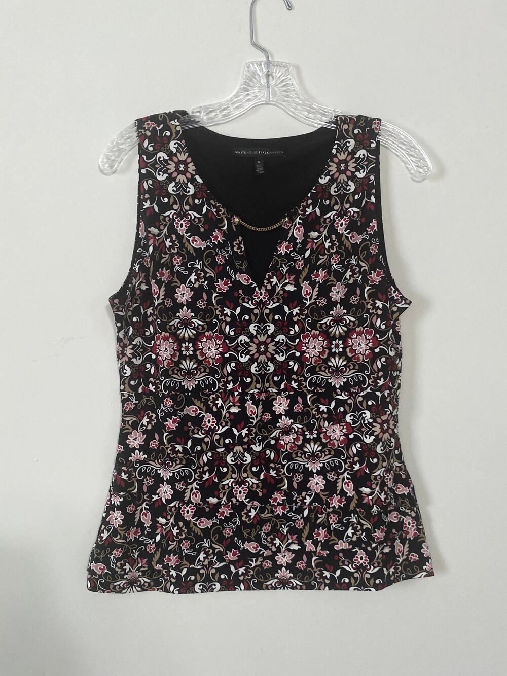 White House Black Market Floral Blouse
